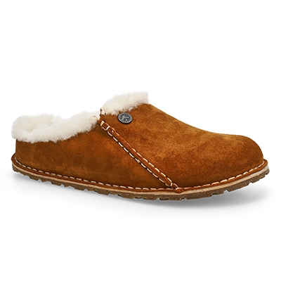 Pantoufle étroite ZERMATT PREMIUM, vison/écru, femmes