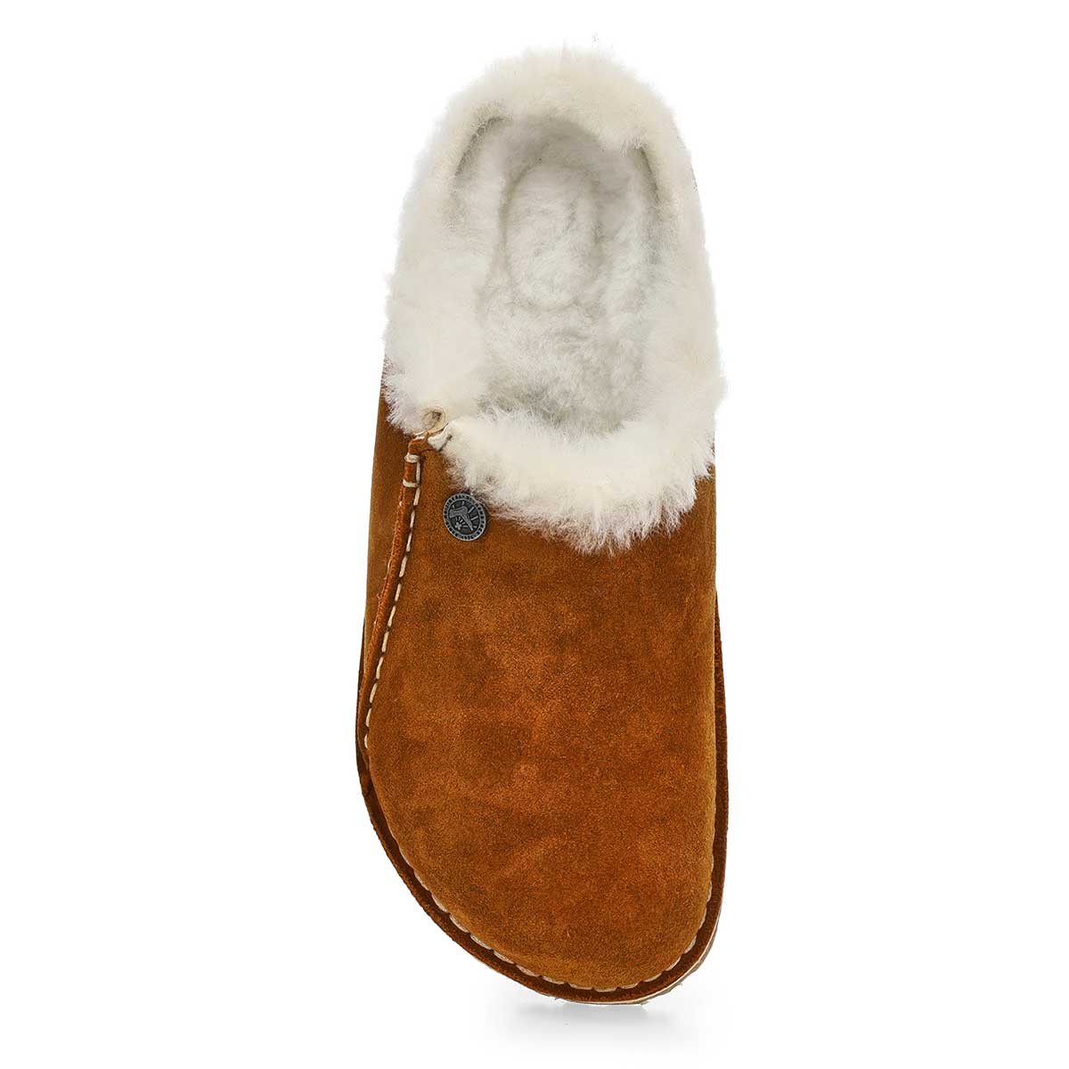 Pantoufle étroite ZERMATT PREMIUM, vison/écru, femmes