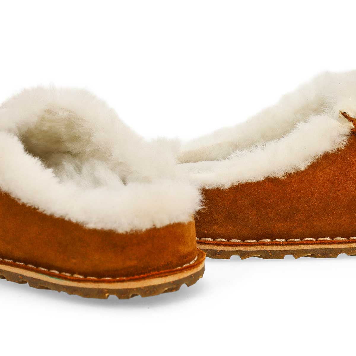 Pantoufle étroite ZERMATT PREMIUM, vison/écru, femmes