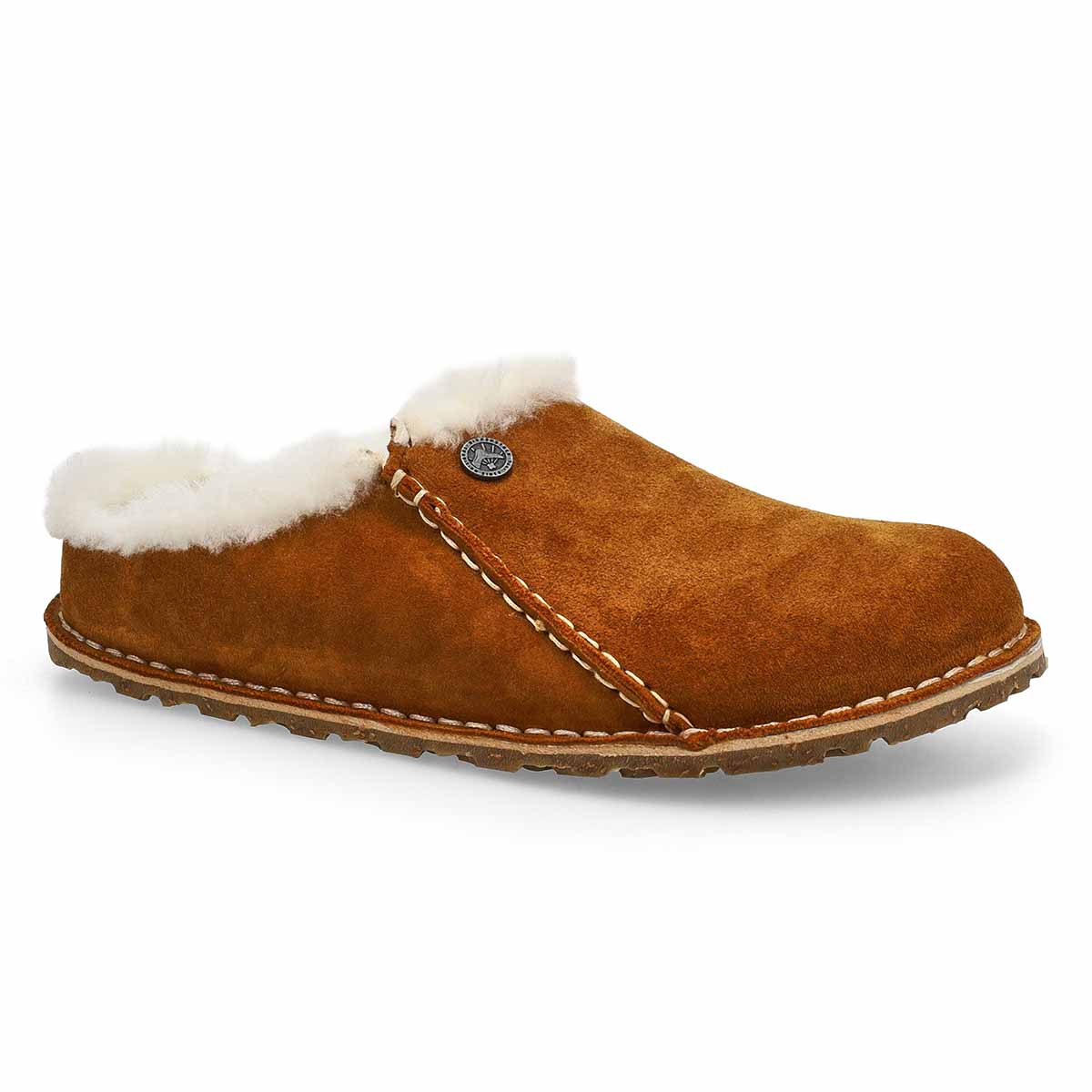 Pantoufle étroite ZERMATT PREMIUM, vison/écru, femmes