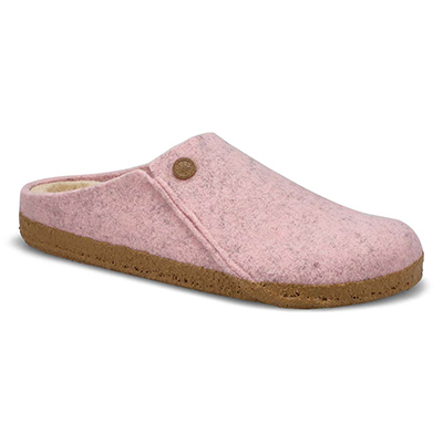 Lds Zermatt Shearling Narrow Slipper - Light Rose