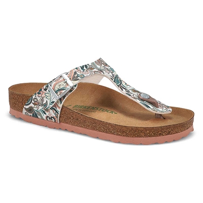 Lds Gizeh Vegan Birko-Flor Thong Sandal - Paisley