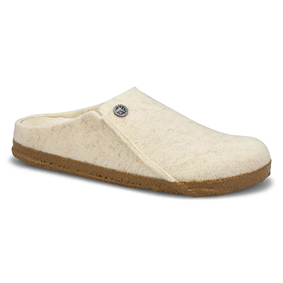 Lds Zermatt Shearling Narrow Slipper - Ecru