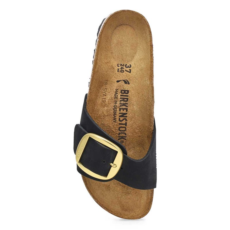 Sandales étroites à grosse boucle MADRID BIG BUCKLE, noir, femmes