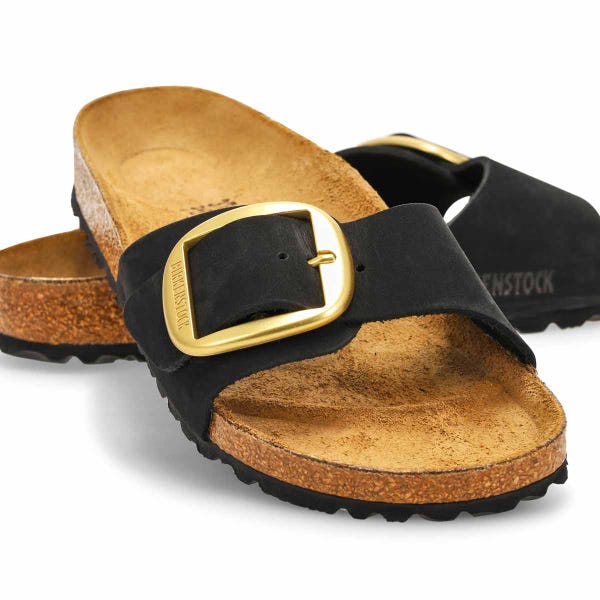 Sandales étroites à grosse boucle MADRID BIG BUCKLE, noir, femmes