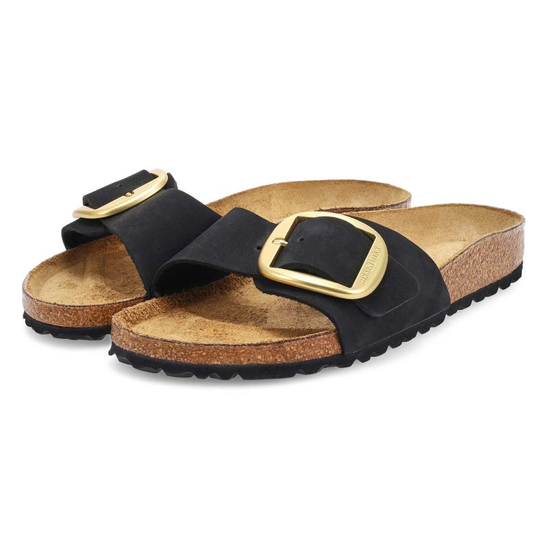 Sandales étroites à grosse boucle MADRID BIG BUCKLE, noir, femmes