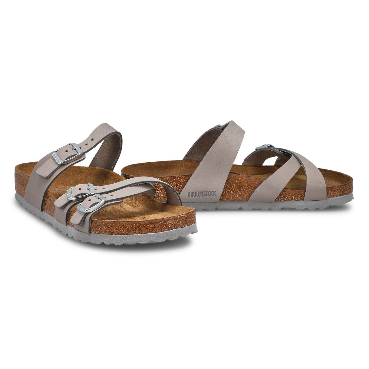 Women's Franca Soft Footbed Buckle Sandal - Dove Grey