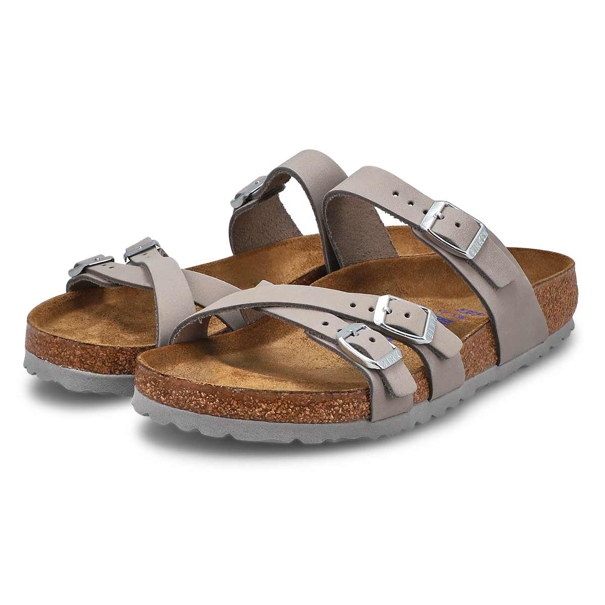 Women's Franca Soft Footbed Buckle Sandal - Dove Grey