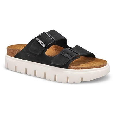 Lds Arizona Chunky Platform Narrow Sandal - Black