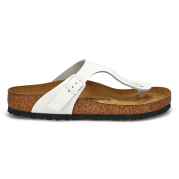 Women's Gizeh Soft Footbed Thong Sandal - White Pa