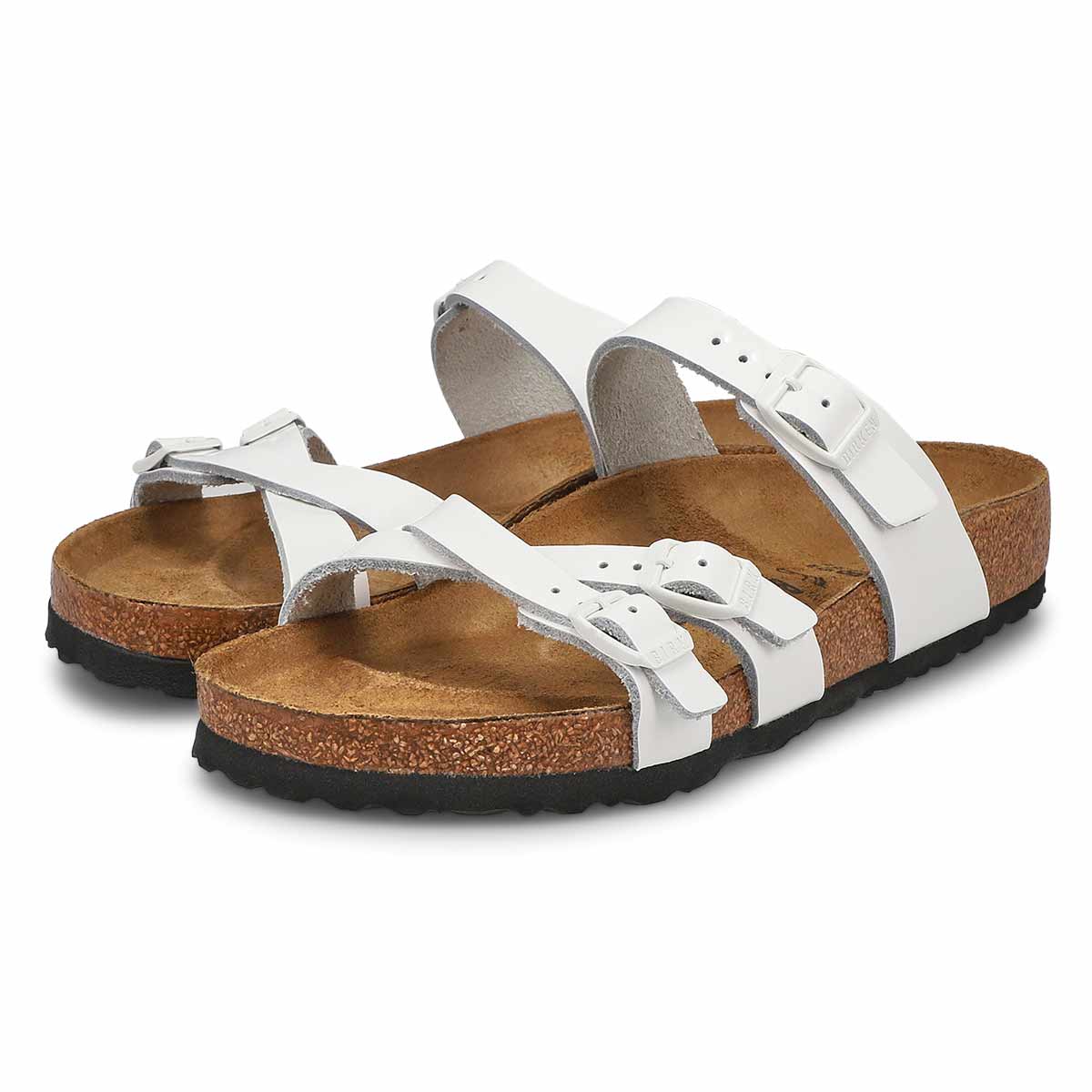 Women's Franca Buckle Sandal - White Patent