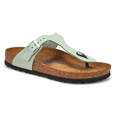 Lds Gizeh Soft Footbed Thong Sandal - Matcha