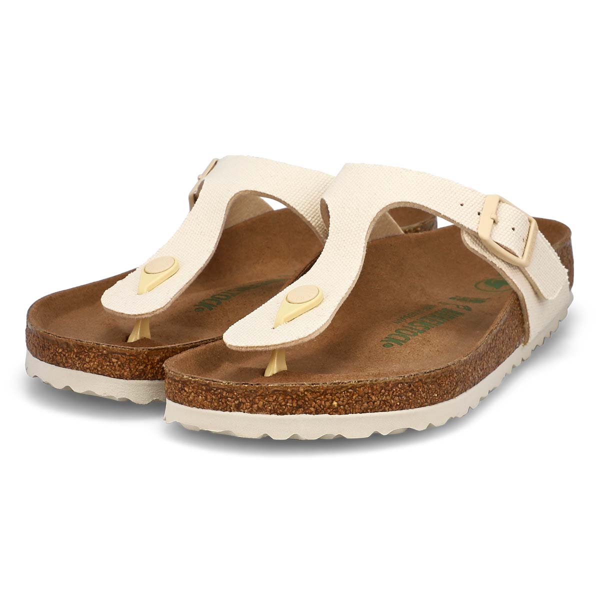Women's  Gizeh Vegan Birko-Flor Thong Sandal - Eggshell