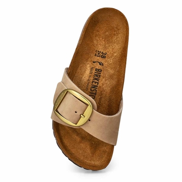 Women's  Madrid Big Buckle Leather 1 Strap Narrow 