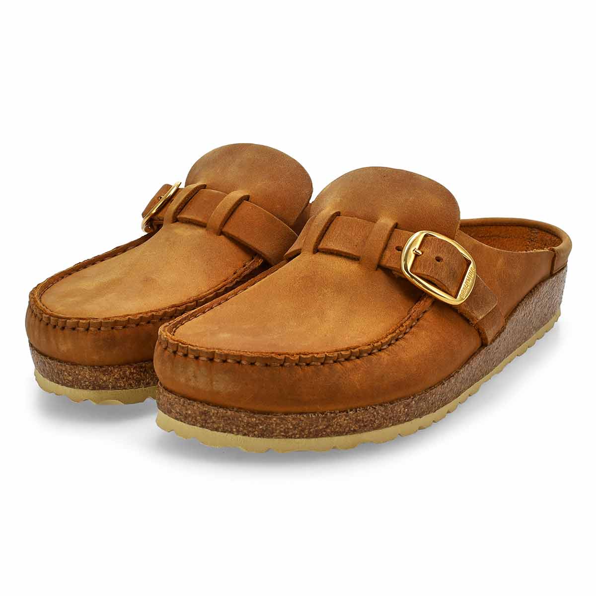 Women's Buckley Oiled Leather Cork Footbed Narrow Clog - Cogac