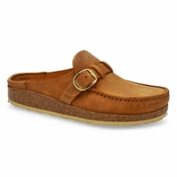 Women's Buckley Oiled Leather Cork Footbed Narrow Clog - Cogac
