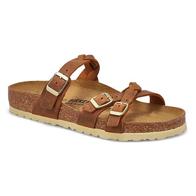 Sandale Franca Braid, cognac, femme