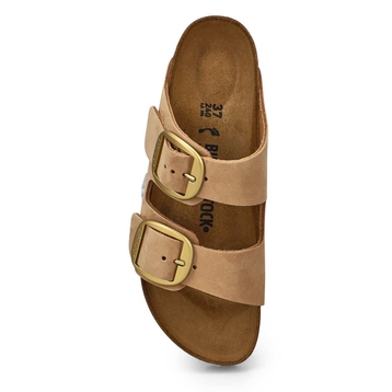 Women's  Arizona Big Buckle Leather 2 Strap Narrow