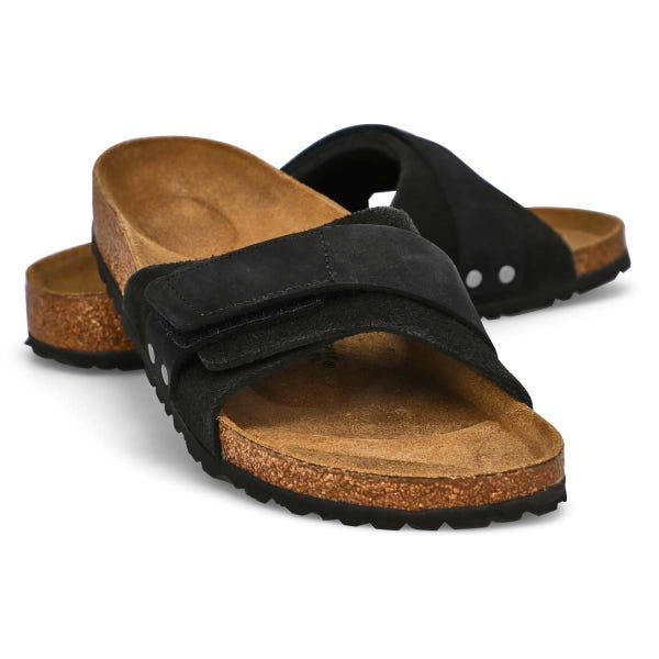 Sandale étroite à assise plantaire en liège OITA, noir, femmes