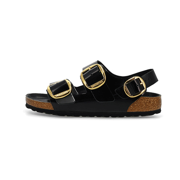 Birkenstock Women's Milano Big Buckle Leather | SoftMoc.com
