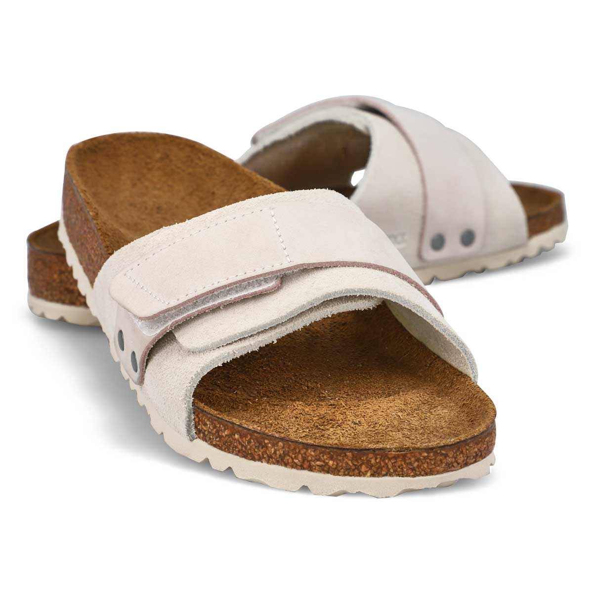 Women's  Oita Cork Footbed Narrow Sandal- Antique White