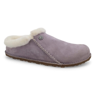 Lds Zermatt Suede Narrow Slipper - Purple Fog
