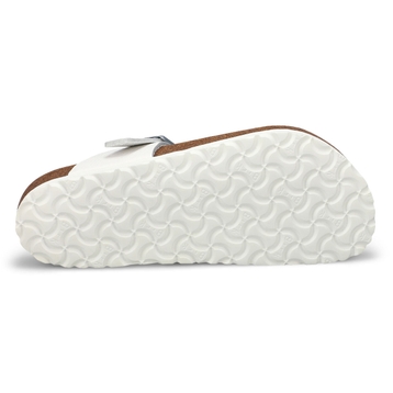 Tongs en cuir à lit de pied souple GIZEH, blanc, f