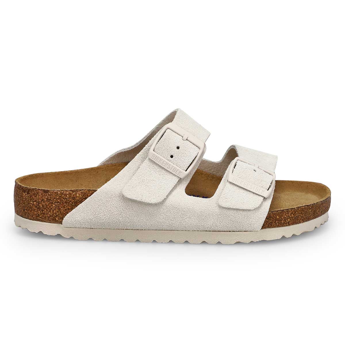 Women's Arizona Soft 2 Strap Sandal- Antique White