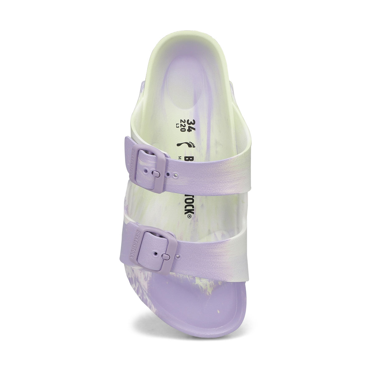 Girls' Arizona EVA Narrow Sandal - Purple/Lime