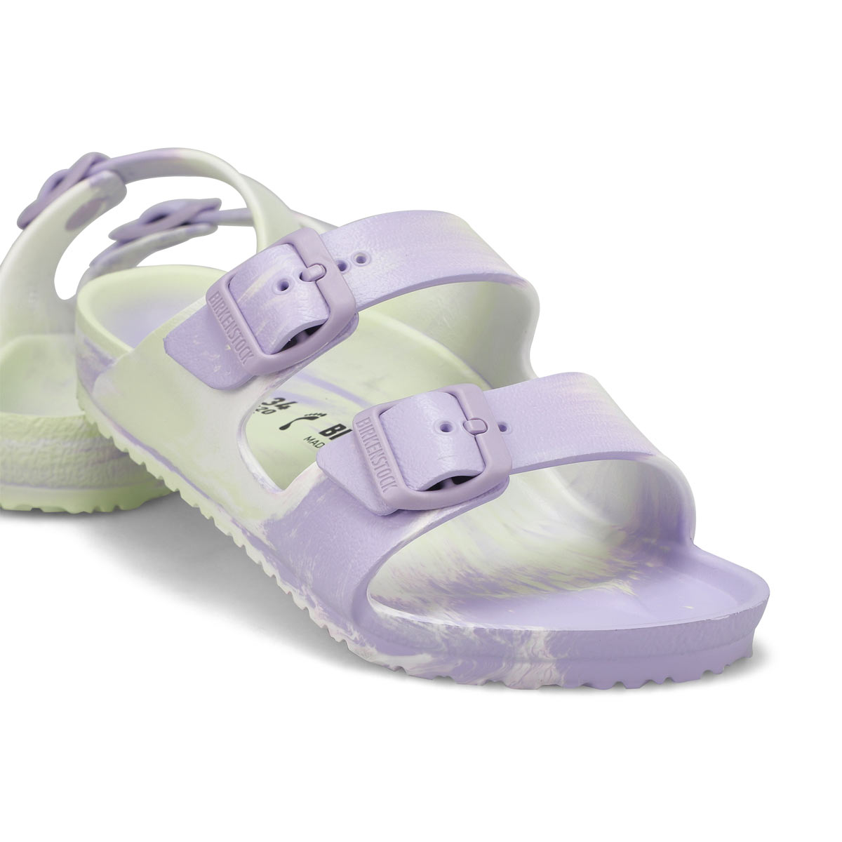 Girls' Arizona EVA Narrow Sandal - Purple/Lime