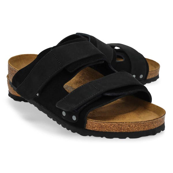 Men's Uji 2 Strap Soft Footbed Sandal - Black