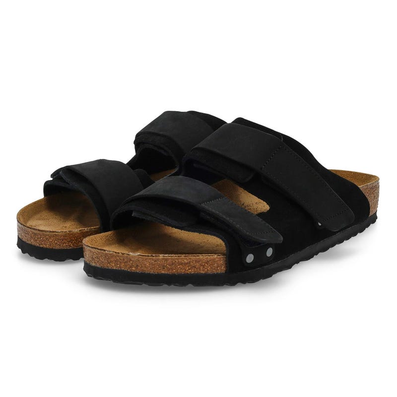 Men's Uji 2 Strap Soft Footbed Sandal - Black