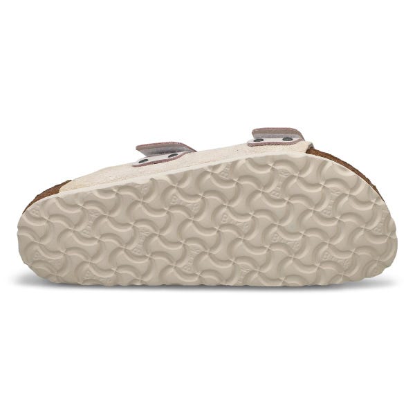 Sandales étroites à 2 brides avec lit de pied souple UJI, blanc antique, femmes