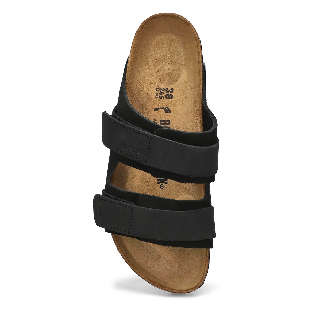 Women's Uji 2 Strap Soft Footbed Narrow Sandal - Black