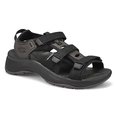 Lds Astoria West Open Toe Sport Sandal - Black