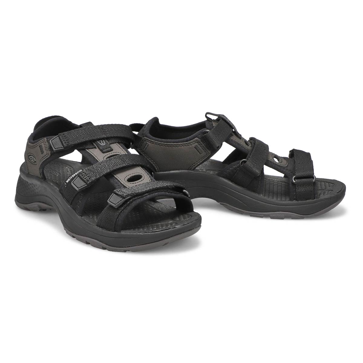 Peep toe deals black sandals