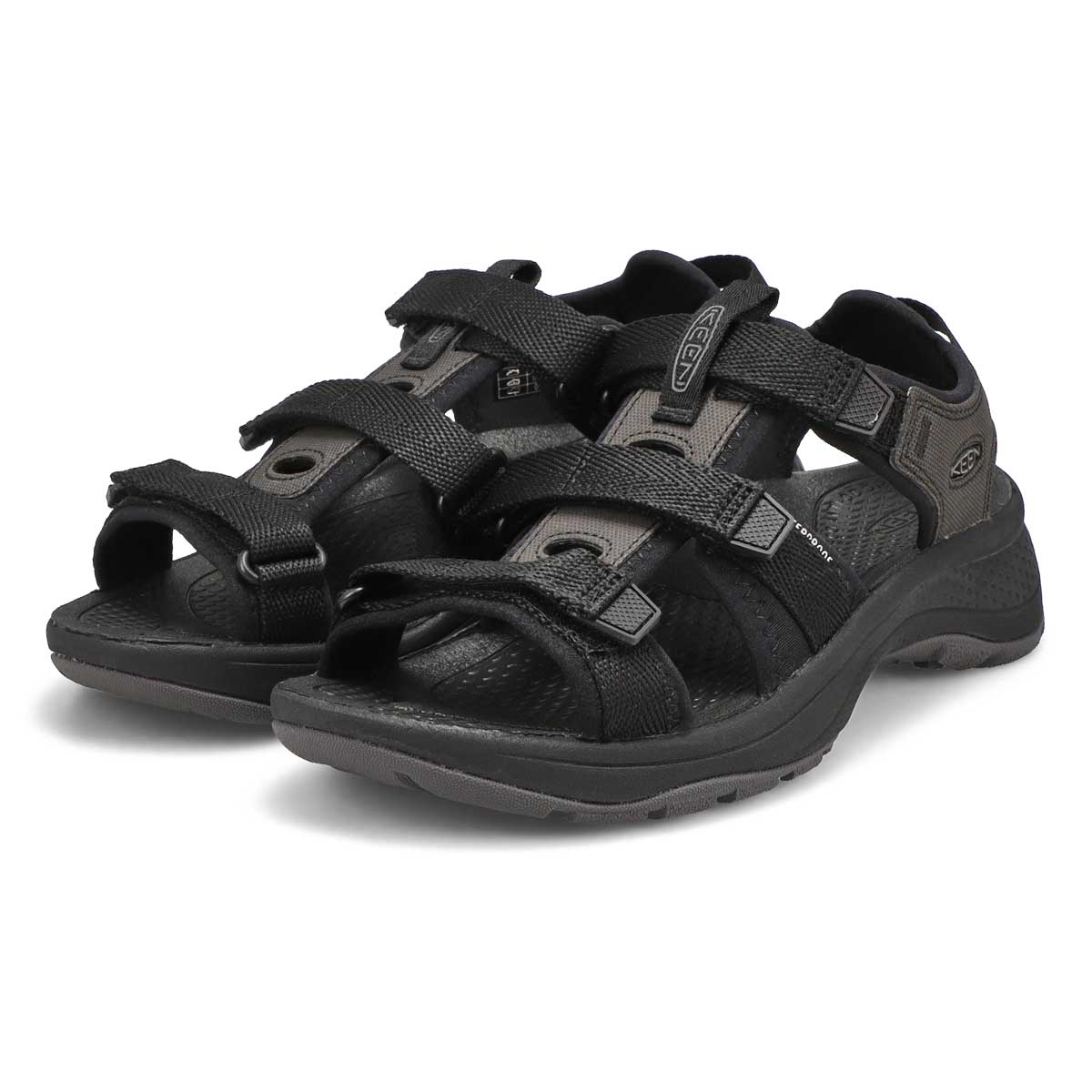 Women's Astoria West Open Toe Sport Sandal - Black