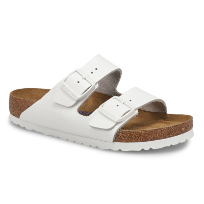 Lds Arizona Soft Footbed 2-Strap Sandal - Antique White