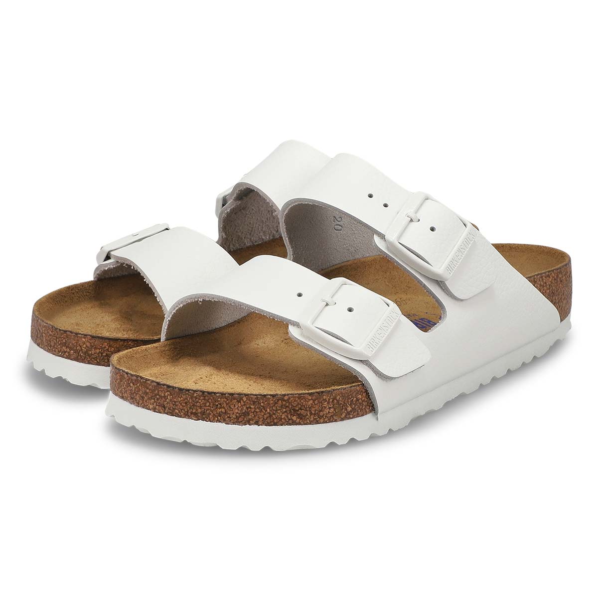 Women's Arizona Soft Footbed 2-Strap Sandal- Antique White