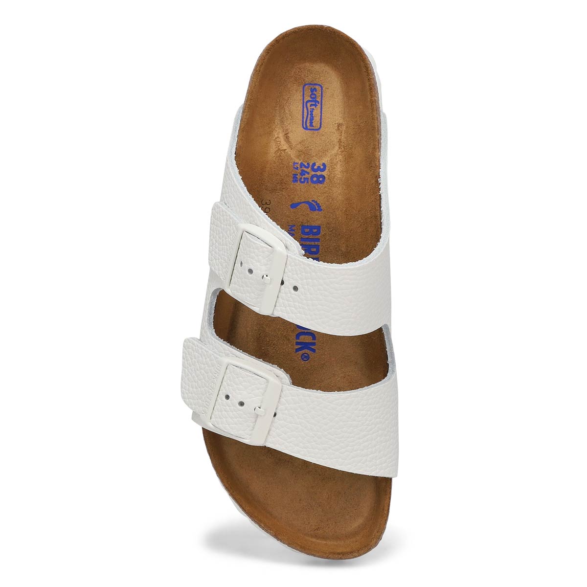 Women's Arizona Soft Footbed Narrow Sandal - White