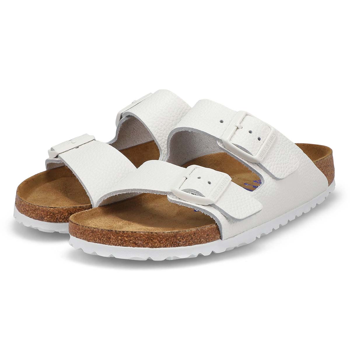 Sandale étroite à assise plantaire souple ARIZONA SOFT FOOTBED, blanc, femmes