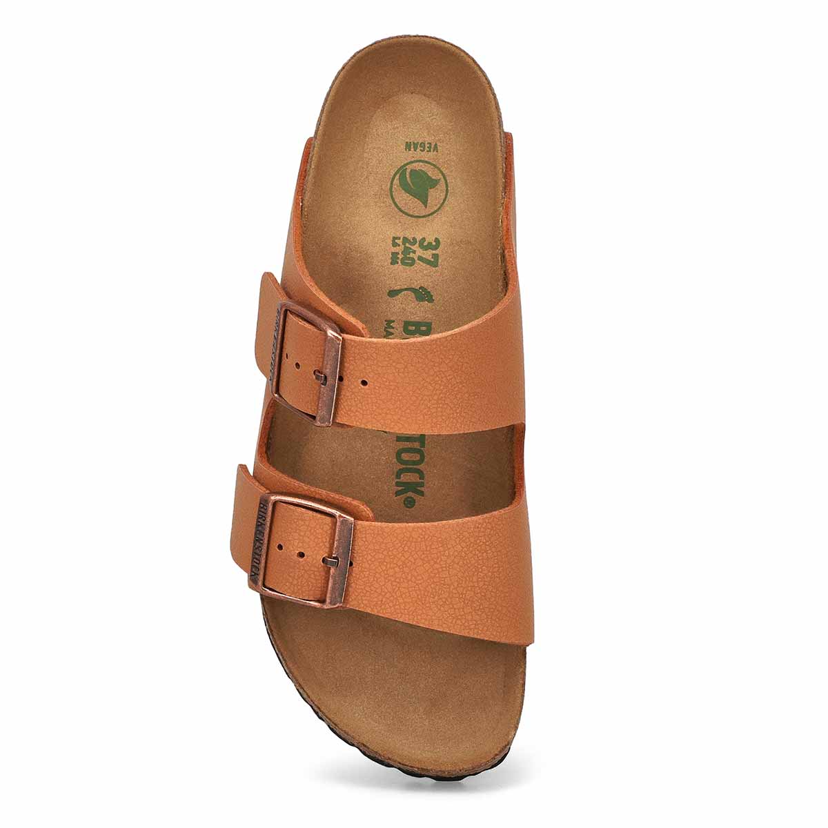 Sandale végane étroite à 2 brides ARIZONA BIRKI-BUC, pacane, femmes