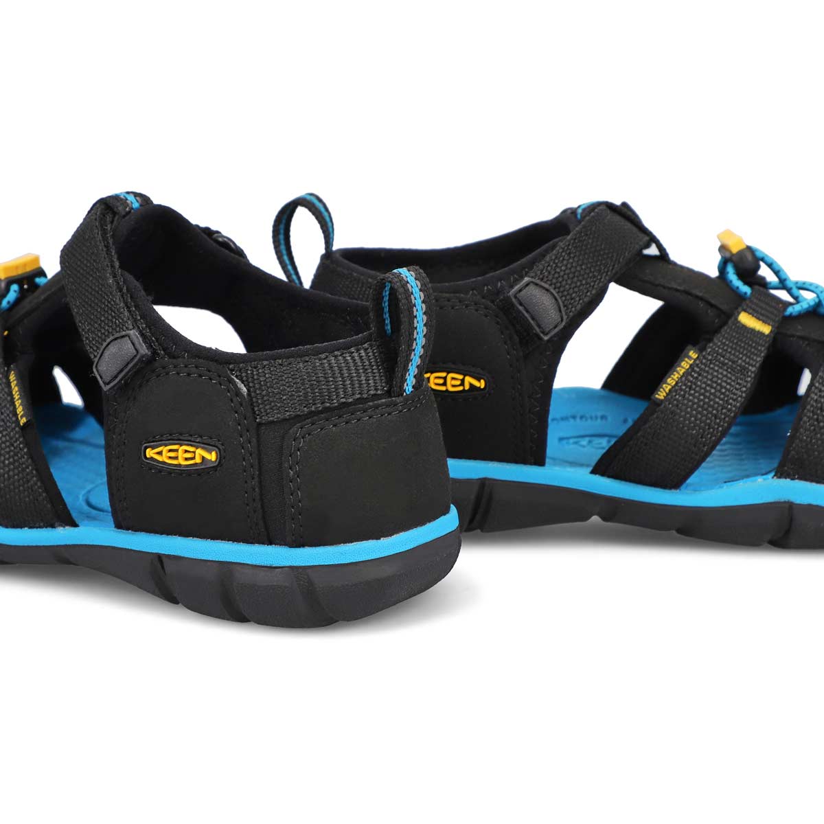 Boys' Seacamp II CNX Sport Sandal - Black/Yellow