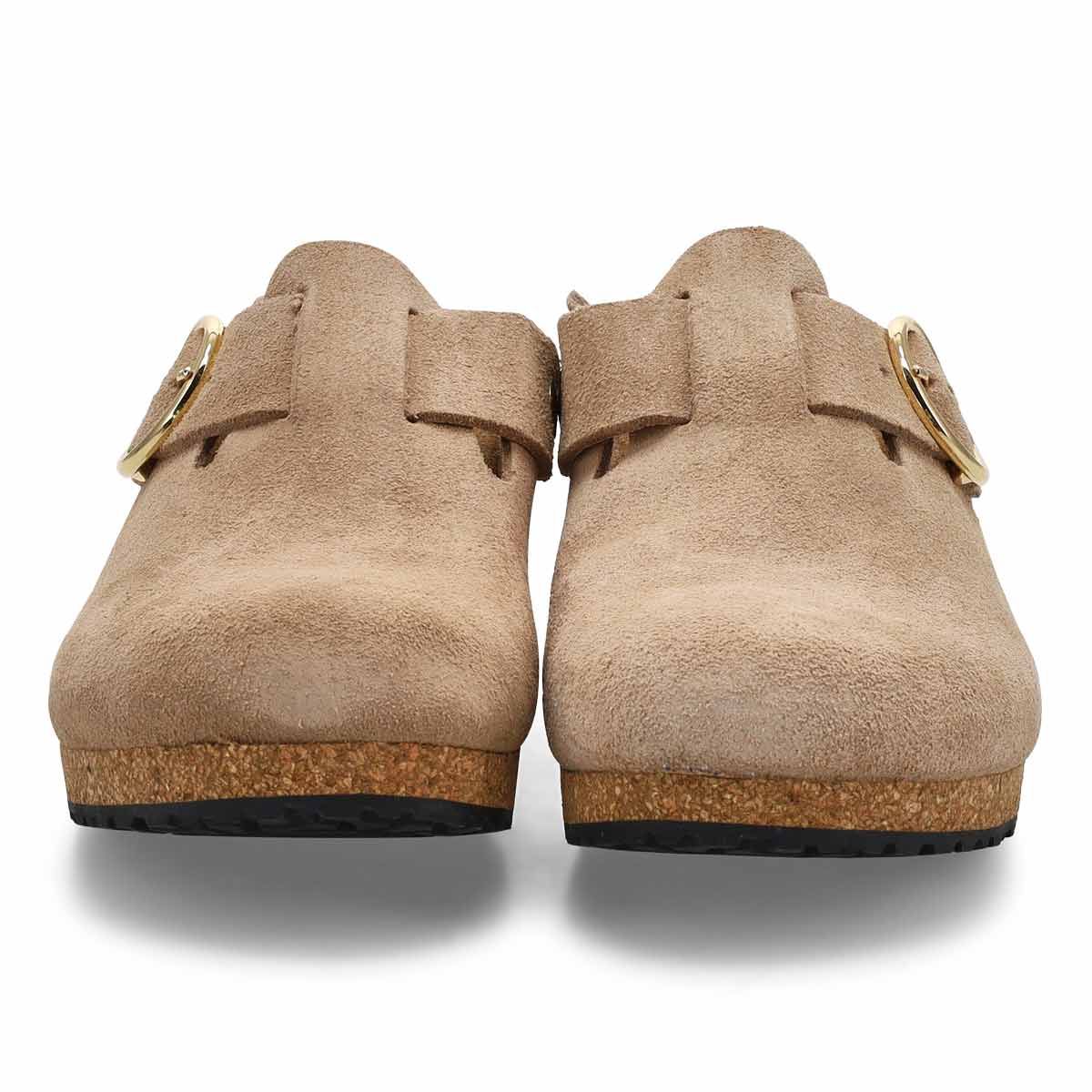 Women's  Fanny Suede Wedge Narrow Clog - Warm Sand
