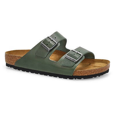 Mns Arizona Leather 2 Strap Sandal - Vintage Thyme