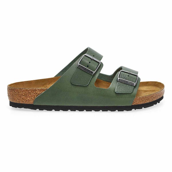 Sandale à 2 brides en cuir ARIZONA, thym vintage, hommes