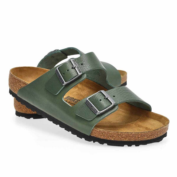 Sandale à 2 brides en cuir ARIZONA, thym vintage, hommes