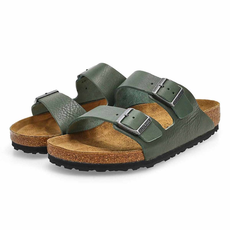 Sandale à 2 brides en cuir ARIZONA, thym vintage, hommes