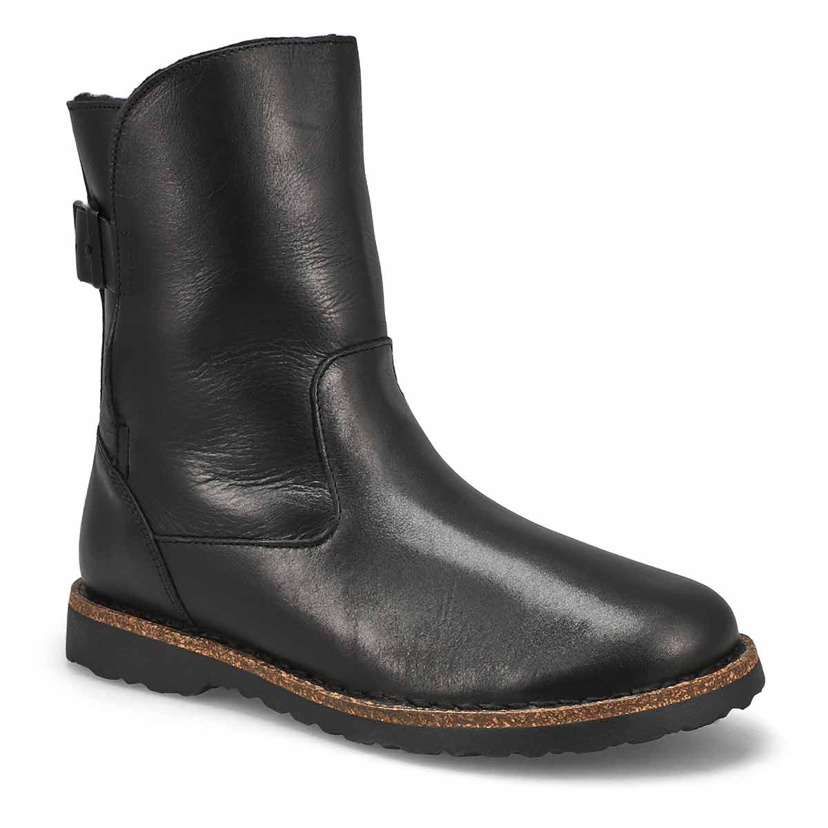 Women's Uppsala Leather Shearling Boot - Black