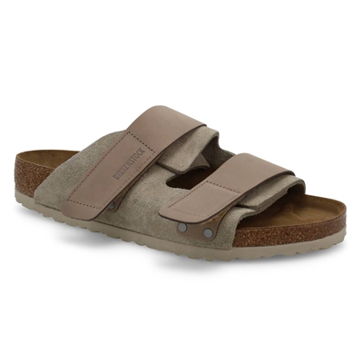 Mns Uji 2 Strap Soft Footbed Sandal - Taupe